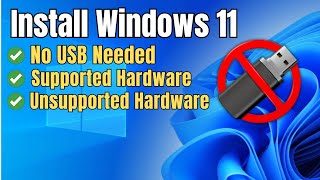 Install Windows 11 24H2 Without a USB Drive – Quick amp Easy Method [upl. by Vasily19]