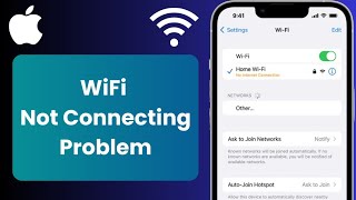 How to Fix WiFi Connecting Problems on iPhone iOS 18  WiFi No Internet Connection [upl. by Verina]