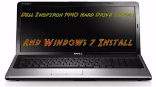 Dell Inspiron 1440  HDD Replacement and Windows 7 Install [upl. by Brett]