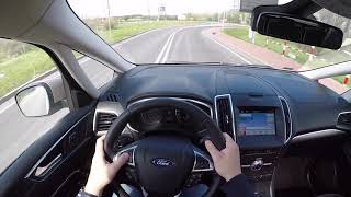 2019 Ford S MAX AWD PowerShift POV test and drive 0 100 acceleration GoPro 5 [upl. by Larianna783]