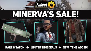 Fallout 76 Minerva Sale Location  August 12th  14th [upl. by Nommad]