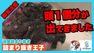 【詰まり抜き】排水口を掃除しているのに詰まりました！職人がしっかり取り除き、高圧洗浄で排水管もきれいに掃除しました！すっきり！drain排水溝掃除現場 [upl. by Domini]