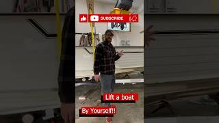 How to Lift a Boat off a Trailer with Just One Person shorts tinyboatnation [upl. by Montgomery]