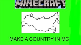 How to make a country in Minecraft quick guide [upl. by Aivun290]