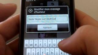 Skype pour Android mise à lessai [upl. by Euhsoj]