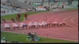 1968 Mexico Olympic Mens 100m final  Olimpiadas de México 1968 final 100 metros lisos masculinos [upl. by Rehnberg433]