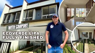 Ecoverde Homes Lipa Complete Turnover With Carport [upl. by Tasia384]