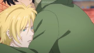 Ash x Eiji moments 29  Ash stops shaking from trauma when Eiji hugs him [upl. by Dorolice]