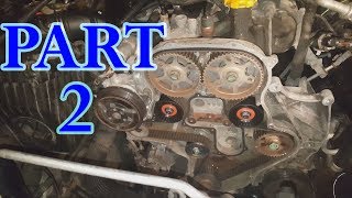 Jeep Liberty 28 CRD Timing Belt Part 2 [upl. by Ainitsirc]