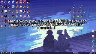 Play Untranslated Games with Luna Translator and Textractor Tutorial [upl. by Sacram436]