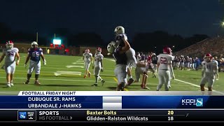 Football Friday Night highlights Urbandale 27 Dubuque Senior 0 [upl. by Ardy443]