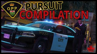 FiveM LivePD Canada Greater Ontario Roleplay  Ontario Provincial Police Pursuit Compilation gta5 [upl. by Annabela]