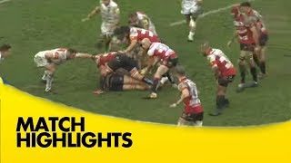 Gloucester Rugby v Leicester Tigers  Aviva Premiership Rugby 201718 [upl. by Nalyac]