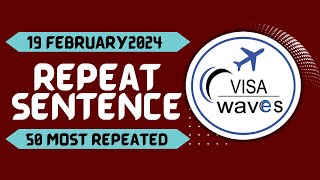 PTE Repeat sentence February 2024  Most Repeated [upl. by Xantha]