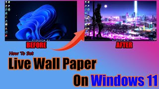 how to set live wallpaper on windows 10  laptop me live wallpaper kaise set kare  windows 10 [upl. by Ahsrav981]