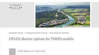 CPLEX\Barrier options for TIMES models [upl. by Adoh526]