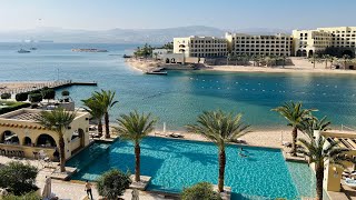 FIRST TIME IN JORDAN 4K  AQABA City Tour Traditional Food Red Sea Military Tank Al Manara Hotel [upl. by Gnay53]