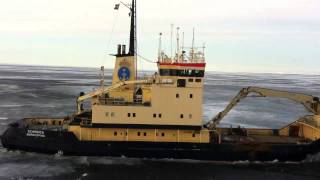 Icebreaker Scandica Lake VanernSweden [upl. by Attenrad]