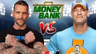 WWE 2K23 JOHN CENA VS CM PUNK REMATCH OF MONEY IN THE BANK 2011 [upl. by Nodnart780]