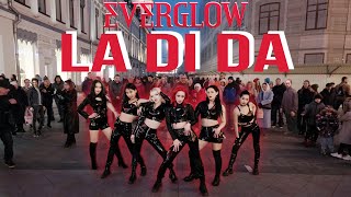 KPOP IN PUBLIC  ONE TAKE EVERGLOW 에버글로우  LA DI DA  Dance cover by QUARTZ [upl. by Aciamaj]