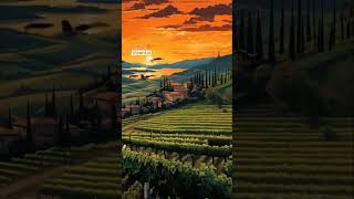 Tuscany aturaousurta aiart ai scenery aiart nature aivideogenerator livewallpapermidjourney [upl. by Okomom]