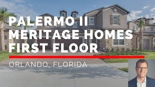 Palermo II Meritage Homes First Floor Tour [upl. by Asert621]