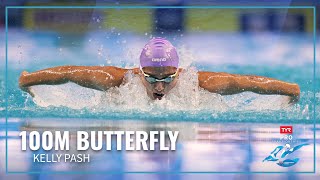 Kelly Pash Finishes First By 01 in Womens 100M Butterfly  2023 TYR Pro Championships [upl. by Cybill]