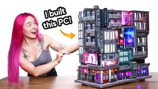 I Built a PC but its a neon city [upl. by Renrew]