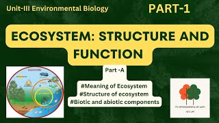 Ecosystem structure and function  Biotic and Abiotic components [upl. by Talbot]