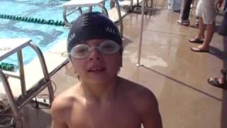 Awesome Six Year Old Breaks Butterfly Record  Funny Ending  Swimming [upl. by Icat]