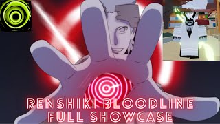 MAX RENSHIKI BLOODLINE FULL SHOWCASE  Shindo life RellGames [upl. by Libenson]