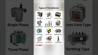 Types of electrical Transformer ⚡🔥 shorts trending trendingshorts science electrical tech [upl. by Tilden]