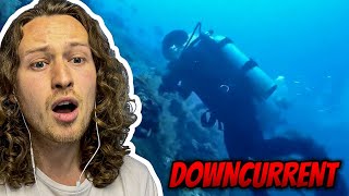 CAUGHT IN A DOWNCURRENT  PANIC  Pro Diver Reacts [upl. by Snahc]