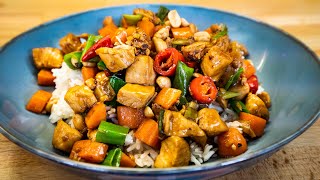 REZEPT Kung Pao Hühnchen mit Reis  Asiatisches Rezept by Bernd Zehner [upl. by Haimarej669]