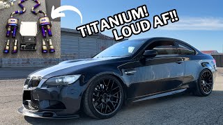 INSTALLED EPIC Exhaust For My BMW M3 E92 SOUNDS INSANE [upl. by Aillimac215]