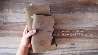 2024 Techo Kaigi  Travelers Notebook Standard amp Passport Set Up [upl. by Nareik]