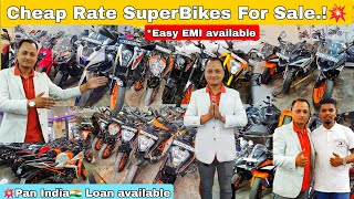 CHEAP RATE BEST SECOND HAND BIKES FOR SALE IN BANGALORE  SUPERBIKES FOR SALE  WITH LOAN OPTION💥 [upl. by Gnes469]