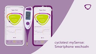 Smartphone wechseln mit cyclotest mySense cyclotestmysense cyclotest smartphone zyklus nfp [upl. by Ynneh]