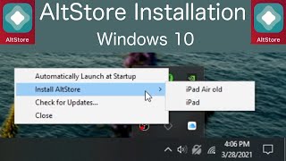 How to Install AltStore for IOS 122 with Windows 10 [upl. by Matejka648]