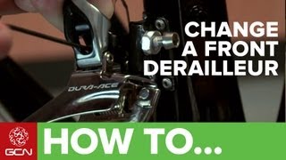 How to Change Your Front Derailleur  Replacing Your Bikes Front Mech [upl. by Pulchia]