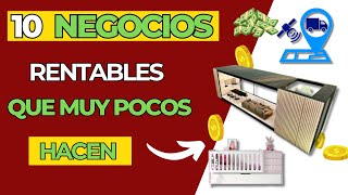 10 NEGOCIOS 🏭​​ RENTABLES Que Muy POCOS HACEN 🤑​​​ y Que Debes APROVECHAR [upl. by Standish9]