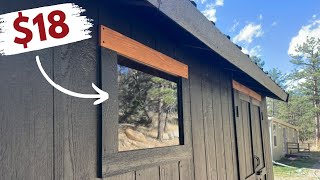 How To Build and Install Plexiglass Shed Windows Cheap and Easy  Builds by Maz [upl. by Eversole]