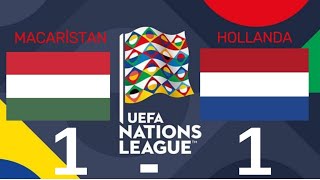 Macaristan  Hollanda  UEFA Uluslar Ligi Maç Özeti [upl. by Nerreg]