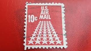 US AIR MAIL STAMP 10 C [upl. by Eelanna]