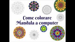 Colorare un Mandala con il computer [upl. by Meridel]