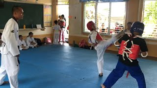 Taekwondo sparring Jack Soledadfriendly matchpractice game [upl. by Brey]