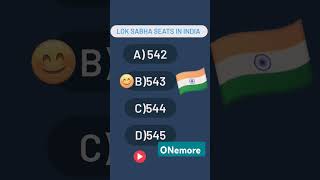 Quizloksabha seats parliamentlike subscribe shorts english parliament [upl. by Yesdnyl]