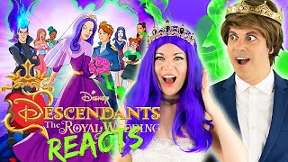 Cosplayers REACT to DESCENDANTS ROYAL WEDDING as MAL and Ben [upl. by Selden]