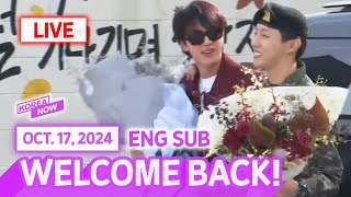 FULL VERREALTIME ENG SUB 💜BTS jhope💜 completes army service [upl. by Aicyle]