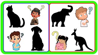 Animal Names for Kids  Guess the ANIMAL  Educational Videos For Kids  Guessing games for kids [upl. by Anowahs394]